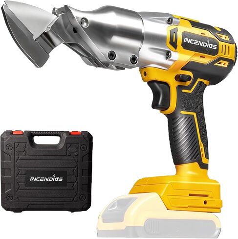 Cordless Electric Metal Shear Compatible with DEWALT 20V MAX Battery | Brushless 14GA Sheet Metal Cutter with 360° Rotating Head, 330 N·m Torque, LED Work Light, Tool Only in Kuwait