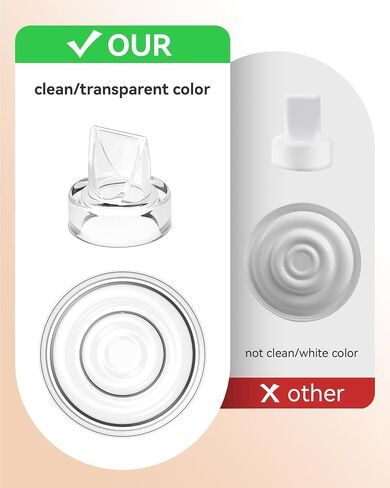 S9 Pro/S12 Pro/S9/S12 Duckbill Valve & Silicone Diaphragm Replacement Parts Compatible with Momcozy Wearable Breast Pump – BPA-Free Food-Grade Silicone Accessories (6 Pack: 4 Valves + 2 Diaphragms) in Kuwait