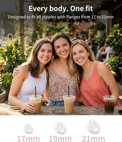 Wearable Breast Pump,Hands-Free Wireless Electric Pump with App-Controlled 5 Modes,15 Adjustable Intensity Settings Lightweight for Office/Driving/Sleeping with 17/19/21 Flange in Kuwait
