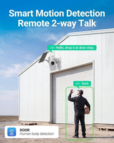 2026 Non-WiFi Cellular Security Camera with 360Day Unlimited Mobile Data | 24/7 Continuous Recording, Smart Motion Detection, 64GB Micro SD, Remote Mornitoring Farm/Jobsite/Ranch/Park in Kuwait