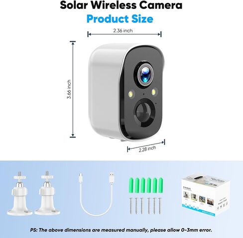 4MP Security Cameras Wireless Outdoor, Battery Powered Home Security Camera, AI Detection, Color Night Vision, 2-Way Audio, Optional Cloud & Local Storage, Compatible with Alexa in Kuwait