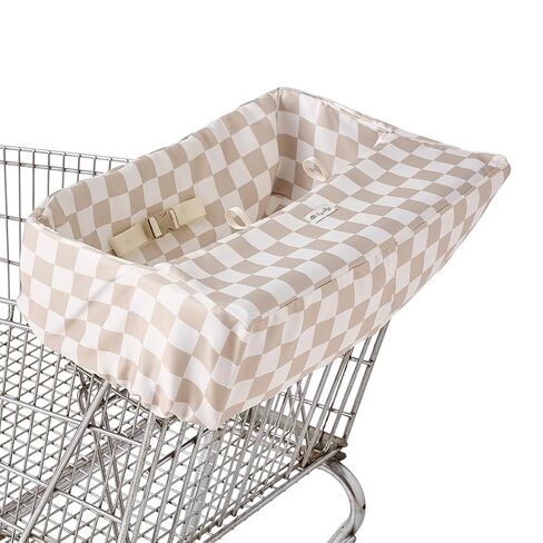 Itzy Ritzy Shopping Cart and High Chair Cover (Taupe Checkerboard) in Kuwait