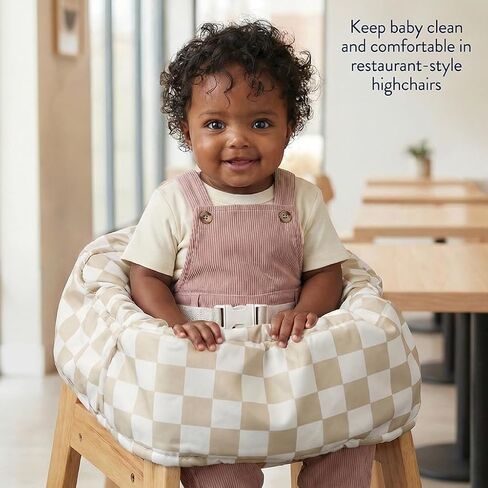 Itzy Ritzy Shopping Cart and High Chair Cover (Taupe Checkerboard) in Kuwait