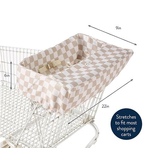Itzy Ritzy Shopping Cart and High Chair Cover (Taupe Checkerboard) in Kuwait