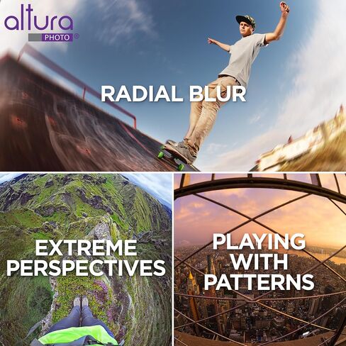 Altura Photo 8mm f/3.0 Professional Wide Angle Lens Aspherical Fisheye for Canon EOS 90D 80D 77D Rebel T8i T7 T7i T6i T6s T6 T100 SL2 SL3 DSLR Cameras with EF Mount in Kuwait