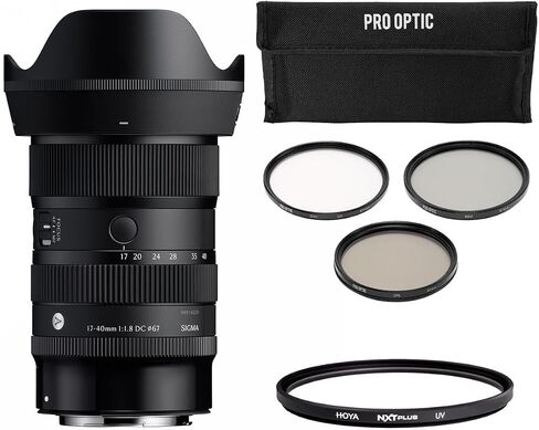 17-40mm f/1.8 DC Art Lens for Canon RF, Bundle with 67mm Filter Kit, 67mm UV Lens Filter in Kuwait
