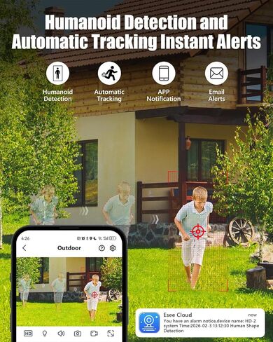Three Lens PTZ CCTV System H.265 Wireless Surveillance System 6MP Two Way Audio IP Security Camera Auto Tracking, Color Night Version, Motion Detection in Kuwait