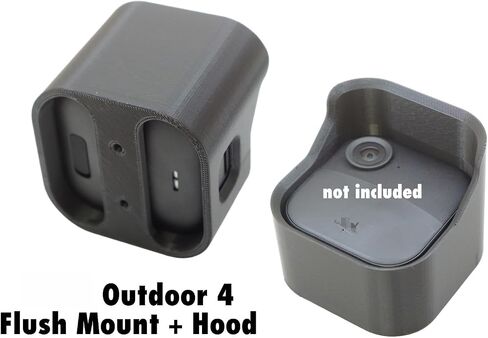 Outdoor 4 Camera FLUSH MOUNT Rain Canopy Hood Sun Shade Anti-Glare 4th Gen in Kuwait