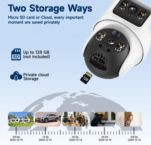 XIAOVV Home Security Camera System: 4G LTE Outdoor & 2K WiFi Indoor in Kuwait