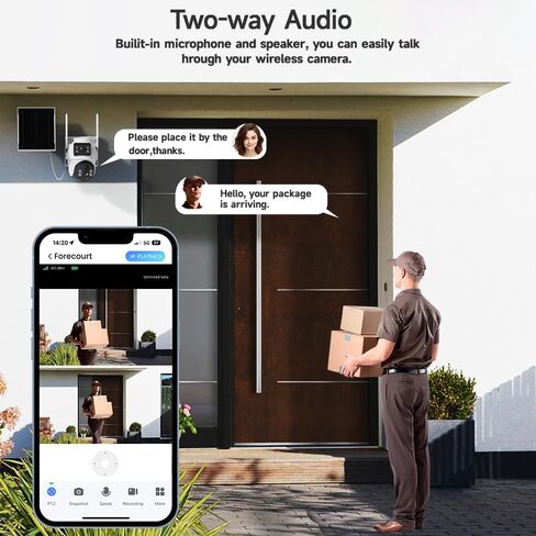 XIAOVV Home Security Camera System: 4G LTE Outdoor & 2K WiFi Indoor in Kuwait