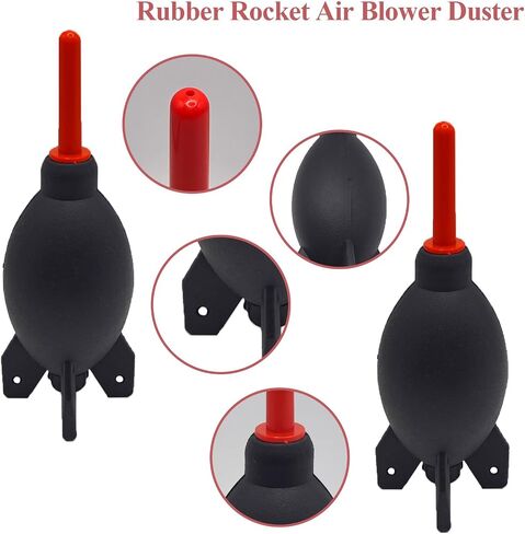Camera Lens Cleaning kit with Lens Cleaning Pen, Camera Air Blower, 2 Pcs Rubber Rocket Air Blower Duster, Camera Accessories for Lens, Camera, Telescope, Phones (4) in Kuwait