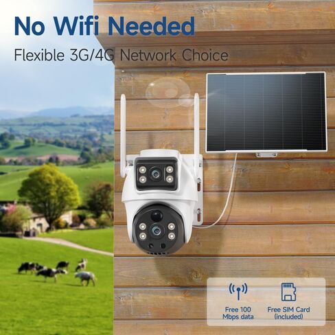 XIAOVV Home Security Camera System: 4G LTE Outdoor & 2K WiFi Indoor in Kuwait