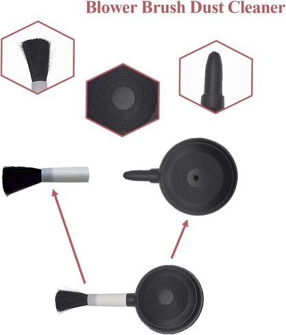 Camera Lens Cleaning kit with Lens Cleaning Pen, Camera Air Blower, 2 Pcs Rubber Rocket Air Blower Duster, Camera Accessories for Lens, Camera, Telescope, Phones (4) in Kuwait