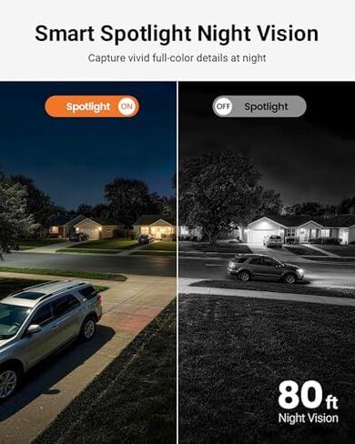 Anlapus 8CH 5MP PoE Security Camera System, 5 Pack 3MP PoE IP Camera for Home Security Outdoor, Color Night Vision, Person/Vehicle Detection, Spotlight, 8 Channel NVR with 500GB HDD for 24/7 Recording in Kuwait
