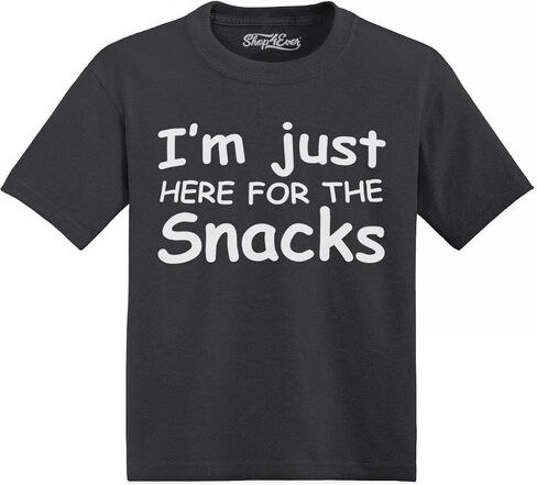 I'm Just Here for The Snacks Cute Funny Toddler T-Shirt for Boys & Girls in Kuwait