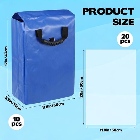 10 PCS Vinyl Sand Bags, Outdoor Indoor Anchor Safety Product for Inflatable Bounce House, Water Slides, Canopies and Tents (10) in Kuwait