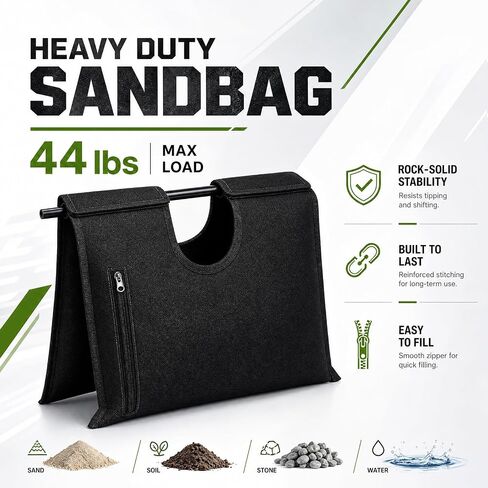 4 Pack Soccer Goal Sandbags 44lbs Capacity Heavy Duty Sand Bag Anchors for Soccer Goals (Sand Not Included) in Kuwait