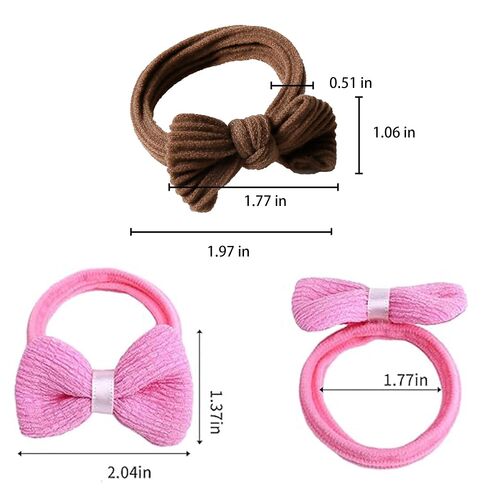 26 Pcs French Toddler Hair Ties for Girls – Cute Flower Seamless Ponytail Holders & Elastic Scrunchies – Ouch-Free Hair Accessories for Baby & Little Girls with Thick Hair (Pink, Purple, Blue mix) in Kuwait