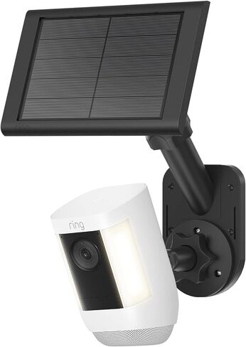 Universal 2-in-1 Wall Mount for Solar Panel & Camera-Compatible with Ring Stick Up Cam/Spotlight Cam/Plus/Pro(Battery), Blink, Arlo, Eufy, Wyze-Adjustable Solar Panel Mount with 360° Rotation Black in Kuwait