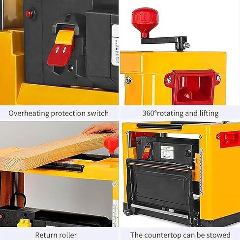 220v Thick Wood Planer, 2000W, 8000 RPM Bench Planer for Wood Cutting and DIY Woodworking Projects in Kuwait