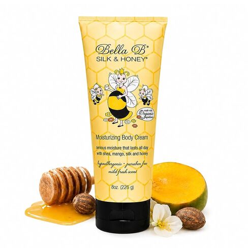 BELLA B Silk & Honey 8 oz - Pregnancy Safe Moisturizing Lotion - Made with Natural Ingredients - Use Twice Daily for Moist, Soft Skin in Kuwait