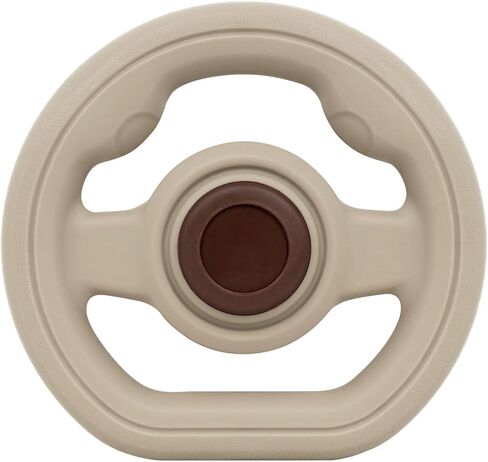 Baby Stroller Steering Wheel Toy, Simulated Driver Steering Wheel with Velcro strap, Interactive Toddler Car Seat Toys for Babies 6-12 Months, Stroller/Wagon/Shopping Cart Attachment for Kids （Black） in Kuwait