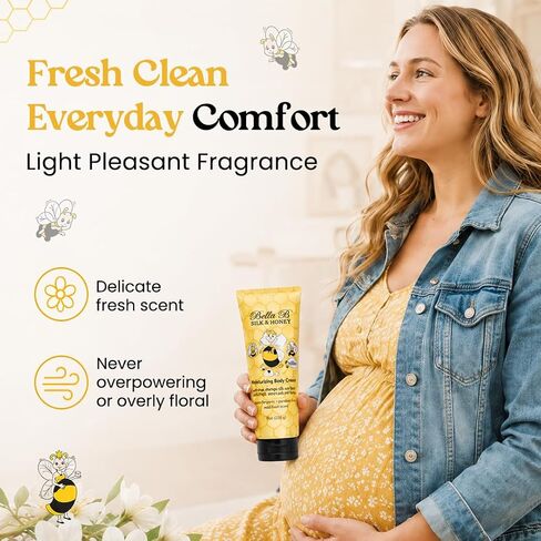 BELLA B Silk & Honey 8 oz - Pregnancy Safe Moisturizing Lotion - Made with Natural Ingredients - Use Twice Daily for Moist, Soft Skin in Kuwait