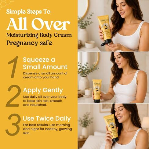 BELLA B Silk & Honey 8 oz - Pregnancy Safe Moisturizing Lotion - Made with Natural Ingredients - Use Twice Daily for Moist, Soft Skin in Kuwait