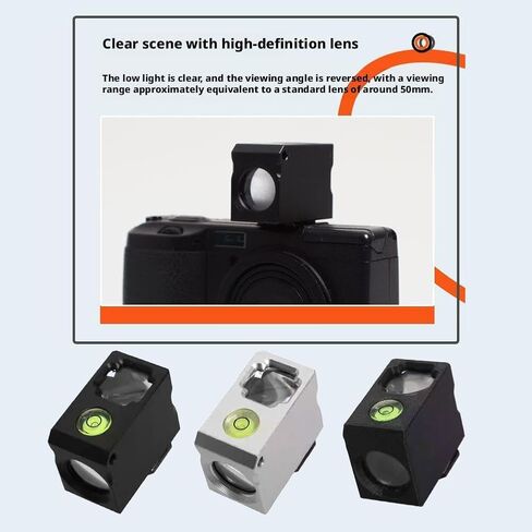  50mm Waist Level Viewfinder,Optical Waist Level Viewfinde-r External Viewfinde r,Replacement Camera External Optical Viewfinde r WAIS-t Levels Viewfinder Part,Precise Framing (Black Plastic) in Kuwait