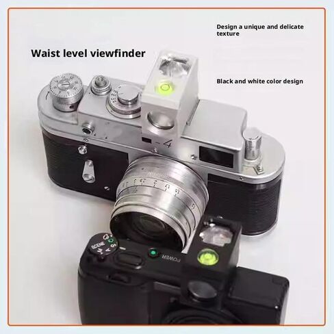  50mm Waist Level Viewfinder,Optical Waist Level Viewfinde-r External Viewfinde r,Replacement Camera External Optical Viewfinde r WAIS-t Levels Viewfinder Part,Precise Framing (Black Plastic) in Kuwait
