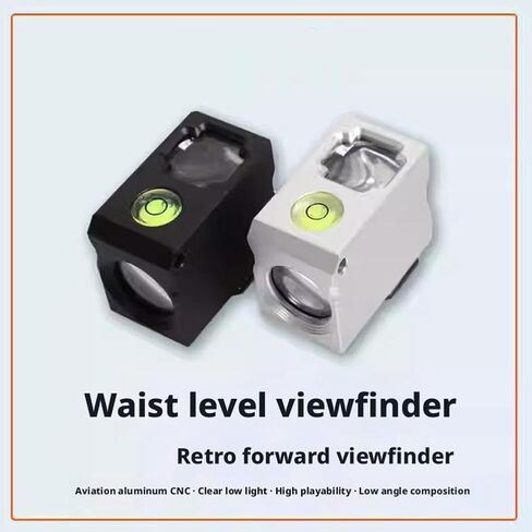  50mm Waist Level Viewfinder,Optical Waist Level Viewfinde-r External Viewfinde r,Replacement Camera External Optical Viewfinde r WAIS-t Levels Viewfinder Part,Precise Framing (Black Plastic) in Kuwait
