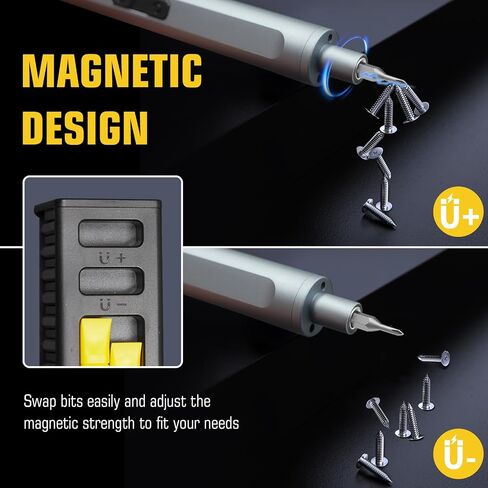 Mini Electric Screwdriver, 42-in-1 Precision Electric Screwdriver Set, Cordless, 36 Mangetic Bits, LED, Mini Power Screwdriver Repair Tool Kit for Electronics Phone Laptop Watch Camera in Kuwait