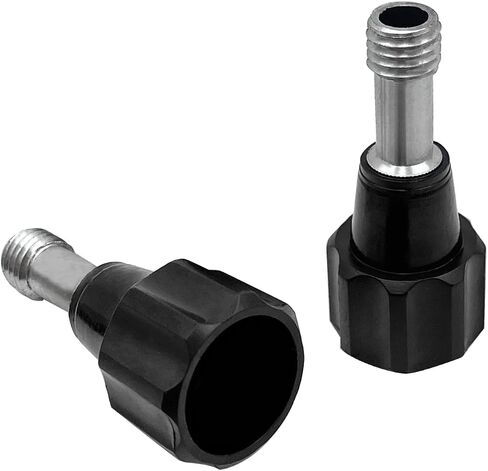 Tripod Center Screw for Total Station, 32mm, 5/8-11, Black | 95mm overall length with a 32mm metal section; aluminum and plastic construction for compatible surveying tripods in Kuwait