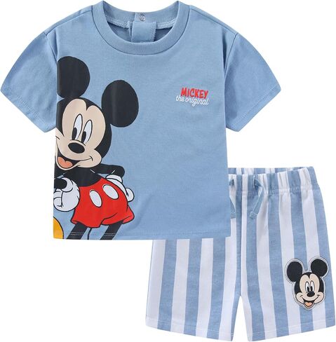 Disney Mickey Mouse Baby Boys Short Sleeve T-Shirt and Shorts Set for Infant in Kuwait