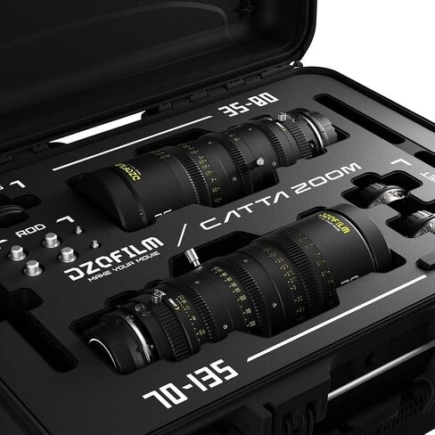 DZOFILM Catta 35-80mm and 75-135mm T2.9 Cine Lens Bundle for Sony E, Black in Kuwait