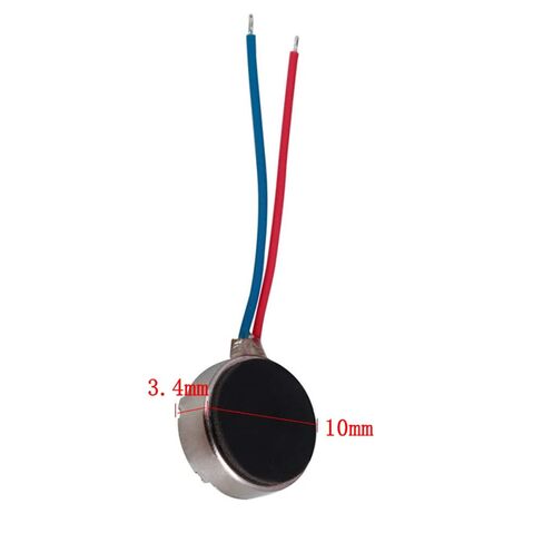 10Pcs 10x3.4mm Mini Vibration Motors 3.0V DC Flat Coin Button-Type Micro DC Vibrating Motor for Mobile Cell Phone Pager Tablet Household Appliances in Kuwait