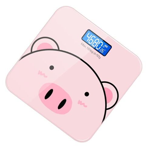 USB Rechargeable Cartoon Weight Scale with High Sensitivity Sensor Durable Electronic Digital Health for Home Use Accurate Measurement of Weight and Room Temperature Display in Kuwait