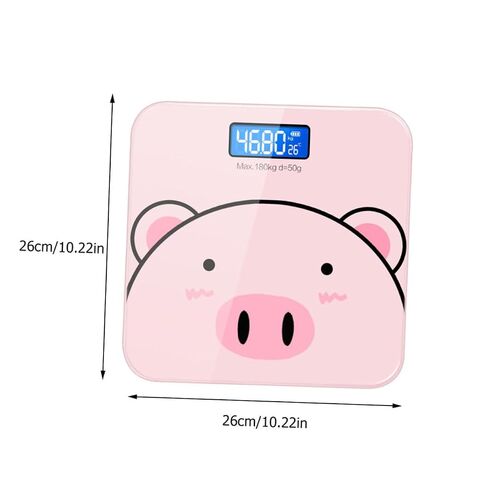 USB Rechargeable Cartoon Weight Scale with High Sensitivity Sensor Durable Electronic Digital Health for Home Use Accurate Measurement of Weight and Room Temperature Display in Kuwait