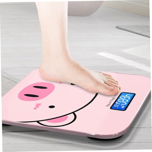 USB Rechargeable Cartoon Weight Scale with High Sensitivity Sensor Durable Electronic Digital Health for Home Use Accurate Measurement of Weight and Room Temperature Display in Kuwait