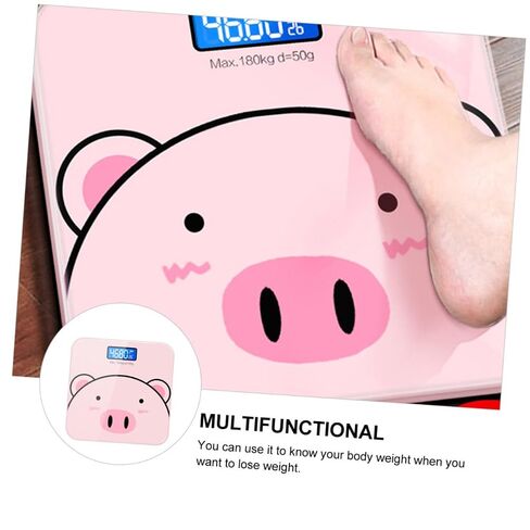 USB Rechargeable Cartoon Weight Scale with High Sensitivity Sensor Durable Electronic Digital Health for Home Use Accurate Measurement of Weight and Room Temperature Display in Kuwait