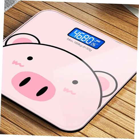 USB Rechargeable Cartoon Weight Scale with High Sensitivity Sensor Durable Electronic Digital Health for Home Use Accurate Measurement of Weight and Room Temperature Display in Kuwait