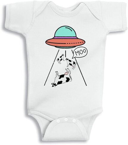 Cow UFO Baby Infant Bodysuit in Kuwait