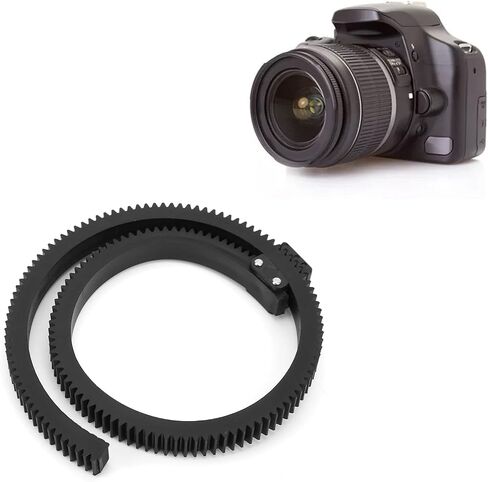 Follow Focus Lens Gear Belt Adjustable Rubber Plastic with Quick Lock for 46-92mm Lenses, Precise Cinematic Control for DSLR and Videography Rig in Kuwait