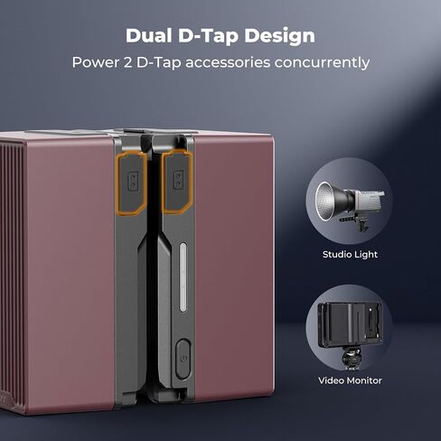 K&F CONCEPT V Mount Battery, 99Wh PD100W USB-C Fast Charging V Lock Battery | Dual D-TAP USB-C/A DC BP Port with TFT Display Emergency Light for Camera, Camcorder, Monitor, Video Light, Phones, KF-V99 SE in Kuwait