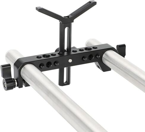 Camera 19mm Y Shaped Lens Bracket Holder Height Adjustable for DSLR Sholuder Mount 19mm Systems in Kuwait