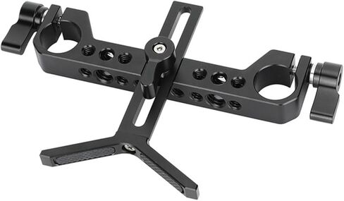Camera 19mm Y Shaped Lens Bracket Holder Height Adjustable for DSLR Sholuder Mount 19mm Systems in Kuwait
