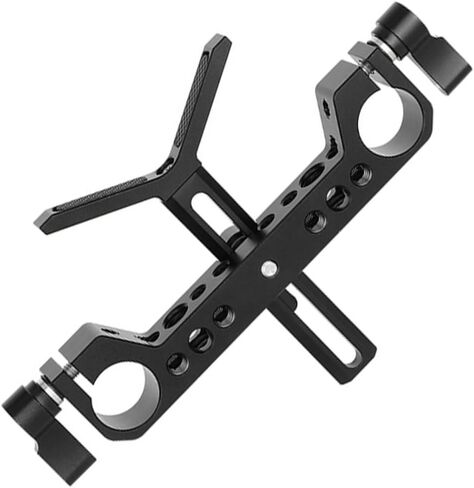 Camera 19mm Y Shaped Lens Bracket Holder Height Adjustable for DSLR Sholuder Mount 19mm Systems in Kuwait