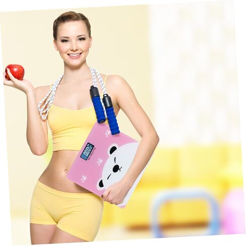 Healifty Electronic Digital Weight Scale for Adults and Boy Girl High Precision Temperature Detector Pink Cartoon Suitable for Home Use and Family Weighing in Kuwait