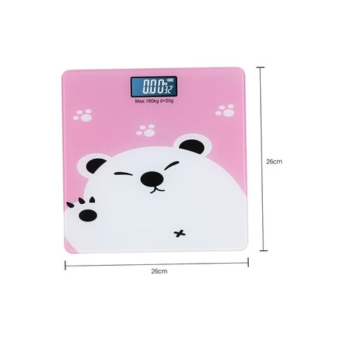 TOYANDONA Multifunctional Digital Weight Scale for Pets Adults with High Precision Sensor Wide Capacity Bright Display Indoor Temperature Monitor Protective Edging Design in Kuwait