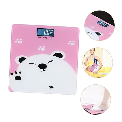 TOYANDONA Multifunctional Digital Weight Scale for Pets Adults with High Precision Sensor Wide Capacity Bright Display Indoor Temperature Monitor Protective Edging Design in Kuwait